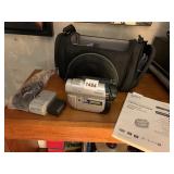 SONY HANDY CAM WITH CASE AND ACCESSORIES