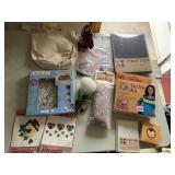 TIE DYE KIT, GLASS ART, APPLIQUES, ETC.