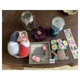 LIVE SIMPLY SIGN, WATERING CAN Dï¿½COR, GLASS JARS