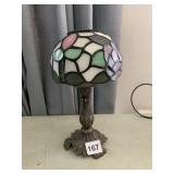T LIGHT LAMP-STAINED GLASS TOP