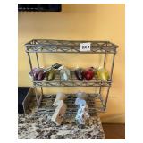 SMALL STEEL SPICE RACK, BBW WALLFLOWERS, 2 PLUG