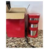 COOKS ESSENTIALS NEW ONE CUP COFFEE MAKER