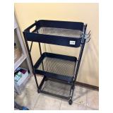 3 TIER ROLLING METAL CART