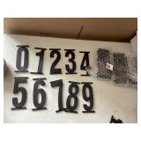 4 COMPLETE SETS OF PLASTIC NUMBERS