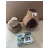 ESSENTIAL OILS, MINI CHIMINEA CANDLE HOLDER,
