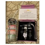 PREP OLOGY 3 PC WINE SET WITH FAUX CROC CASE AND