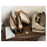 SZ 7 NIB CLARKS LEOPARD FLATS, CLARKS CASUAL