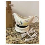NEW TEMPTATIONS GRAVY BOAT WITH WARMER