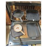 CAST IRON SKILLET, AIR FRY PAN, BAKING PAN,