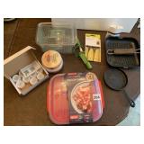 BATTERY OP LIGHTS NEW, BACON COOKER, CAST IRON