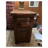 LONG, NARROW END TABLE WITH FILE DRAWER,
