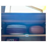 AIR WAVE COVERED COOKING PAN, PLASTIC COLORFUL