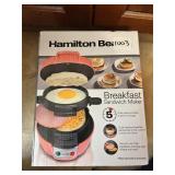 NEW HAMILTON BEACH BREAKFAST SANDWICH MAKER