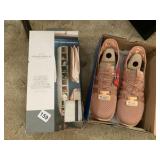 SHOE ORGANIZER AND NEW SZ.  7 - CORAL COLOR NEW
