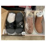 NEW SZ. 7 W SANDALS AND ANKLE BOOTS