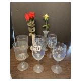 BAR WARE AND BUD VASES