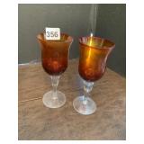 2 ruby glasses