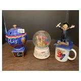 WORLD GLOBE, PARIS JAR, ETC.