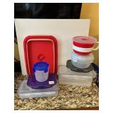COLLAPSIBLE SILICONE DISH PAN WITH HANDLE, SNAP