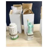TRINKET BOXES LEANING TOWER OF PISA, STATUE OF