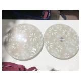 TWO TEMPTATION GLASS LAZY SUSANS