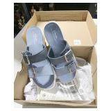 CLARKS CLOUD STEPPERS ADJUSTABLE SLIDE DENIM