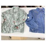 DENIM COPPO GALLO M DENIM JACKET WITH HAND WORK