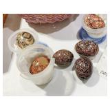 HAND PAINTED UKRAINIAN EGGS ONE IS REAL SHELL