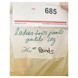 26 LB. LADIES TOPS PANTS JACKETS SZ. L