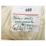 26 LB. CLOTHES SOCKS, UNDER GARMENTS XXL AND