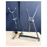TWO MUSIC STANDS, HERCULES GUITAR STAND