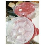 LOCK N LOCK DIVIDED STORAGE UNIT WITH SNAP ON LID