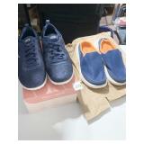 SKECHERS TENNIS SHOES AND NAVY TENNIS SHOES SIZE