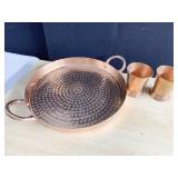 COPPER TRAY INDIA, CUPS MEXICO