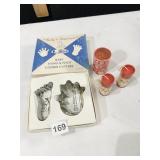 VINTAGE BABY HAND AND FOOT COOKIE CUTTERS AND