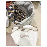 2 LAUNDRY BASKETS AND STEEL CLOTH
