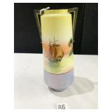 POST WORLD WAR TWO JAPANESE HAND PAINTED VASE