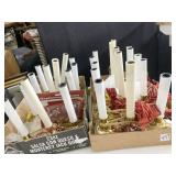 WINDOW CANDLES STURDY BASE BRASS FINISHED