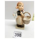 GOEBEL GIRL HOLDING LETTER FIGURINE