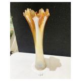 GLASS VASE HAS CRACK ON VASE 12 INCHES HIGH