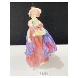ROYAL DOULTON FIGURINE LADY APRIL 1958 - 7" H