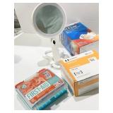 ADJUSTABLE MIRROR COLD PACK ETC.