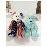 2 TY BEANIE BUDDIES WITH TAGS, EXCELLENT