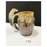 HARKER ROCKINGHAM HOUND HANDLE MUG