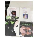 PIANO MUSIC INCLUDING WICKED, UKELELE MUSIC