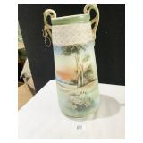 NIPPON VASE HAND PAINTED 13.5" H X 6" W (SMALL