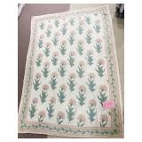 NEEDLE POINT RUG 67" X 47"