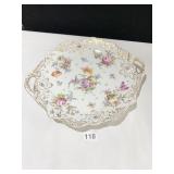 DRESDEN DOUBLE HANDED PLATE W/ HANDLES