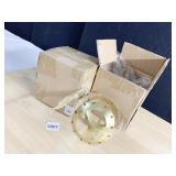 GLASS BALL ORNAMENT LARGE, 5.5", TIMES 2