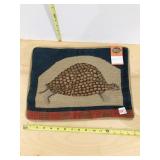 TAPESTRY WOOLEN NEEDLEPOINT PILLOW COVER, TURTLE